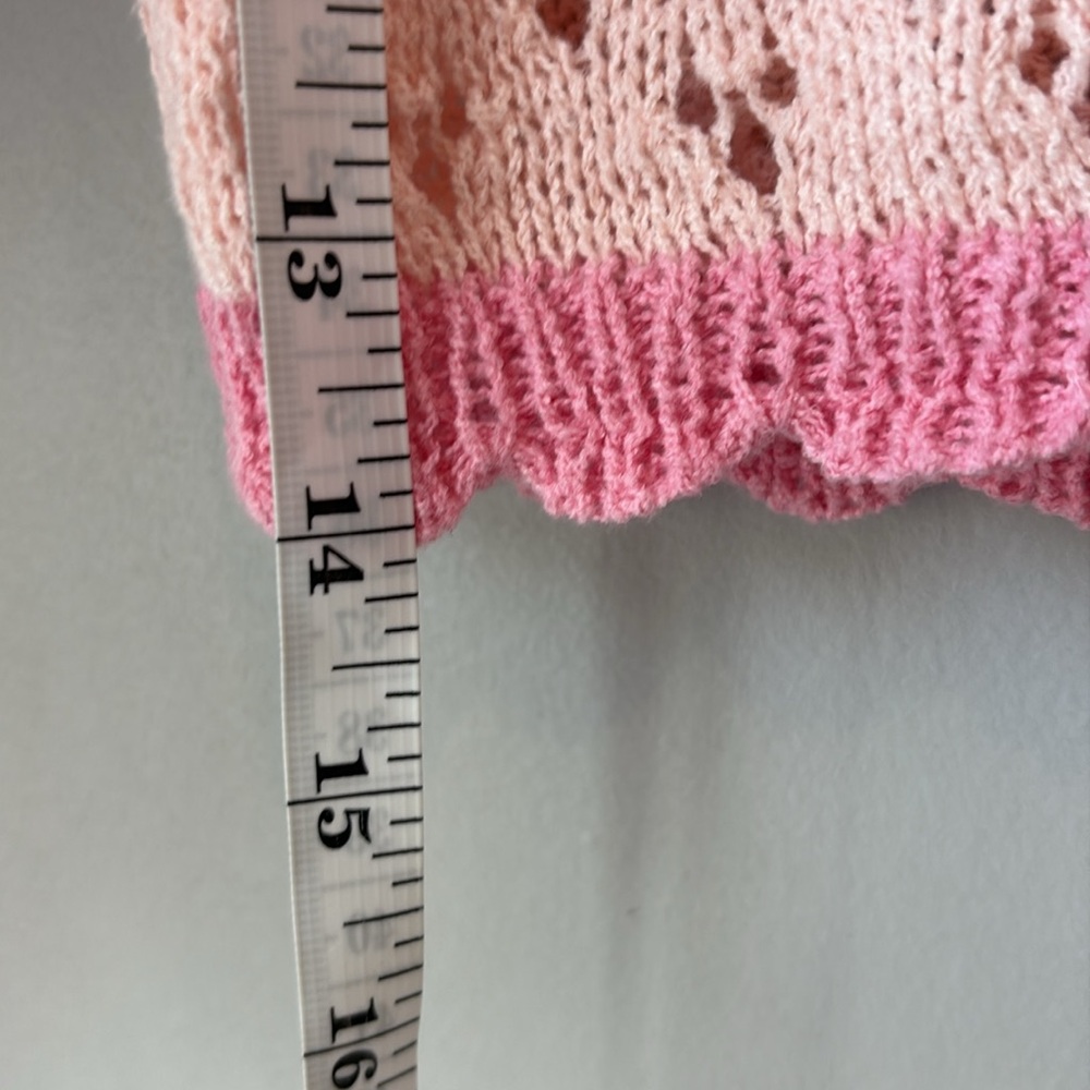 Cider Pink Knit Sweater Vest - Picture 8 of 9